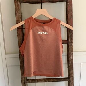 Nike cropped sheer back tank